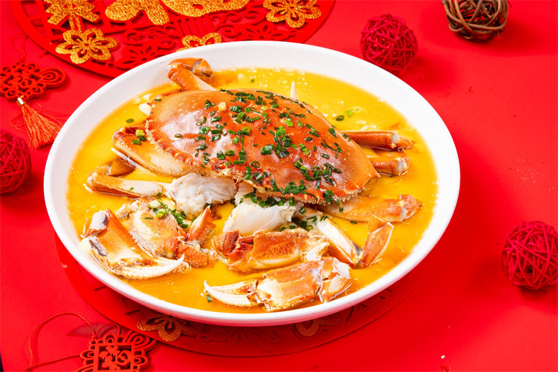 花雕珍宝蟹炖蛋